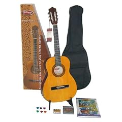 Einsteiger Gitarrenset School - 3/4 Konzertgitarre inkl. Peter Bursch's Kindergitarrenbuch: Gitarrenlehrbuch ohne Noten, DIN A4, Hardcover, 108 Seiten, 1 CD