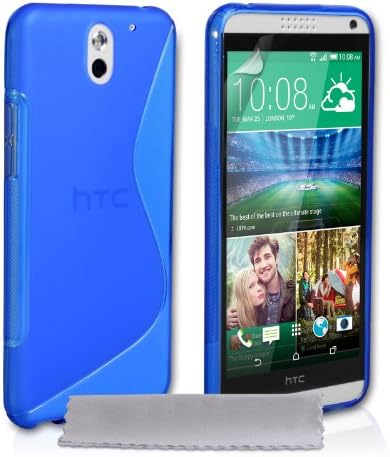 Caseflex HTC Desire 610 Case Blue Silicone S-Line Cover