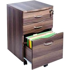 Myhomeoffice24 Aktenschrank Rollcontainer Walnuss Pc10w