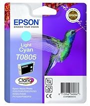 Epson T0805 Original Claria Light Cyan Ink Cartridge