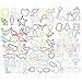 Original Authentic Silly Bandz Fun Assorted Shapes, Colors and Sizes Silicone Rubber Bands Bracelets Party Favors- 6 Packs with 24 Bands in Each Pack (144 Wristbands Total)