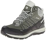 Salomon Women's Kaina CS WP W Snow Boot,Verdi Grey/Tempest/Green Tea,8 M US