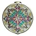 Silver Elegant Round Bejeweled Compact Mirror