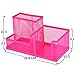 Homecube® Space Saving Mesh office supplies desk organizers/ pen holder /cell phone holder/cosmetic holder 3 Sorter Sections
