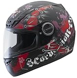Scorpion EXO-400 Scar Matte Black and Red XXX-Large Full Face Helmet