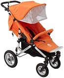 Easywalker - EQ90002 - Poussette 4 Roues Qtro - Sable / Mandarine