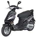 REX Scooter Mofa-Roller RS 460 25km/h 50ccm schwarz