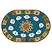 Carpets for Kids 94706 Sunny Day Learn and Play Kids Oval Rug, 6