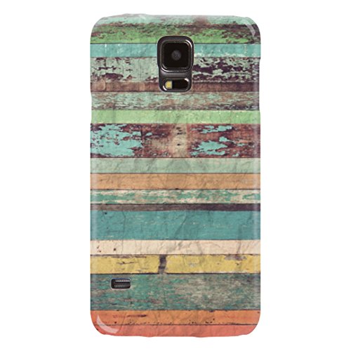 Samsung S5 Case, Colorful Wood Texture Hard Case Cover for Samsung Galaxy S5 Case