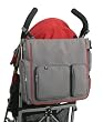 J.L. Childress Moxi Tote Stroller Diaper Bag, Grey/Red