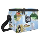 Outer Banks Lighthouses Lunch Box Cooler Insulated Lighthouse Bag- NO Lead Lead-Free Lunchbox