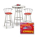 IMAGE OF Chrome Bar Table & 2 Chrome 29