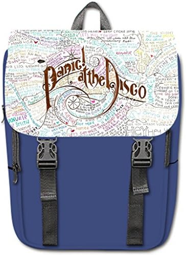 HEADJI Special Custom panic at the disco Casual Shoulders Backpack Blue