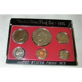 1975 US MINT PROOF 5 COIN SET ORIGINAL BOX