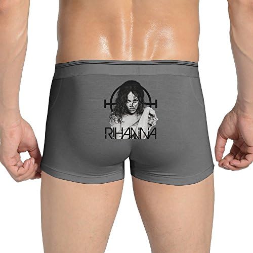 WuTang Men Rihanna Head Poster Quadrilateral Panties Knickers Ash XL