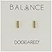 Dogeared Balance Tiny Bar Stud Earrings