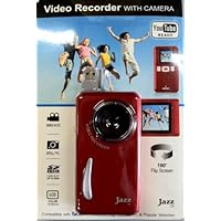 Jazz Red Z5 Video Recorder with Camera, Color Lcd, You Tube Ready, Facebook, Flickr, and Myspace