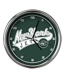 New York Jets Chrome Clock