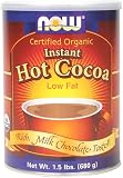 NOW Foods Hot Cocoa Organic Mix, 1.5 Pound Fiber Can (Pack of 3)