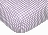 Tadpoles Classic Gingham Fitted Sheets - Set/2 - Lavender
