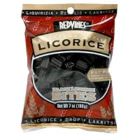 Red Vines European-Style Black Licorice Bites, 7-Ounce Bags (Pack of 12)