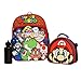 Boys 4PC Super Mario Licensed Backpack and Lunch Set