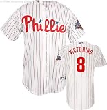Shane Victorino Philadelphia Phillies 2008 World Series Champions Autographed Replica Jersey with WS Patch