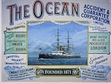 THE OCEAN SCHIFF VERSICHERUNG BLECHSCHILD NEU S530