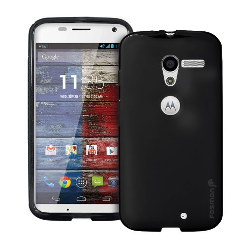 Fosmon DURA FROST Series Flexible SLIM-Fit TPU Case for Motorola Moto X 1st Generation (Black) Fosmon DURA FROST Series Flexible SLIM-Fit TPU Case for Motorola Moto X 1st Generation (Black)