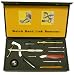 Watch Repair Tool Kit- Battery Changing Case Back Opening Band Link Pin Sizing Tools Compact Leather Box for Easy Storage