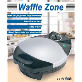 Waffle Maker / Iron for crispy golden Belgian Waffles - you can make Belgian / American and French Waffles - perfect Christmas Present