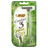 Bic Comfort 3 Triple Blade Shavers, Sensitive Skin, 4 Shavers (Pack of 6)