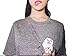 Women T Shirt Middle Finger Cat Pocket Shirts Harajuku Crop Top Tee