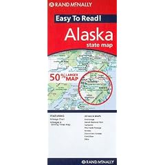 Rand Mcnally Easy to Read Alaska State Map