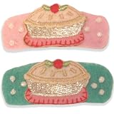 Vanity Hair Felt Applique Hair Clips Set - Sweetie Pie - Pink, Turq