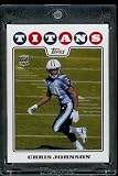 2008 Topps #351 Chris Johnson - Tennessee Titans (RC - Rookie Card) (Football Cards)