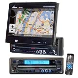 Buy Lanzar SDBT79NV 7-Inch Motorized T Feet Touch Screen DVD CD MP3 Player AM FM SD... by Lanzar