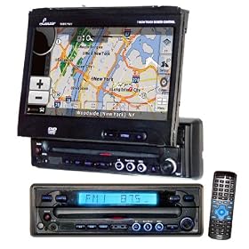 Buy Lanzar SDBT79NV 7-Inch Motorized T Feet Touch Screen DVD CD MP3 Player AM FM SD... by Lanzar now!