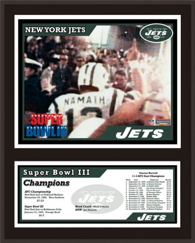 Mounted Memories New York Jets 12x15 Sublimated Plaque - Super Bowl III