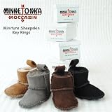 ミネトンカ モカシン MINNETONKA　　MOCCASIN　ミニチュア　ブーツ　キーリング　全５色　Golden tan/Grey/Chocolate/Black