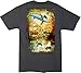 Guy Harvey Men's Horizon S/S Tee, Charcoal Heather, X-Large