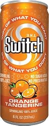 The Switch Sparkling Juice, Orange Tangerine, 8-Ounce Cans (Pack of 24)