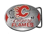 Calgary Flames NHL Hockey Belt Buckle Ice