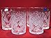 2 ea Old Fashioned Russian Cut Crystal Glasses & Matching Metal Glass Holders Podstakannik suitable for hot/cold liquids