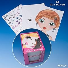 Depesche 7830_A Top Model New Make-Up Models Malblock mit Stickern ca 15 x 21 cm