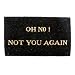 PT Door Mat, Oh No, Black