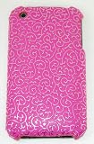 KingCase iPhone 3G & 3GS Hard Case (Hot Pink & Silver) 8GB, 16GB, 32GB