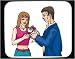 Mouse Pad with man, male, body, individuals, individual, kitten, kitty, humans, girl, person, human, persons, cat, young, people, cats, present, animal