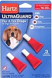 Hartz UltraGuard Flea & Tick Drops For Dogs 16-30 Lbs, 3 monthly treatments, 0.04 oz
