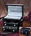 Ricci Argentieri Black Laquered 3-Drawer Flatware Chest